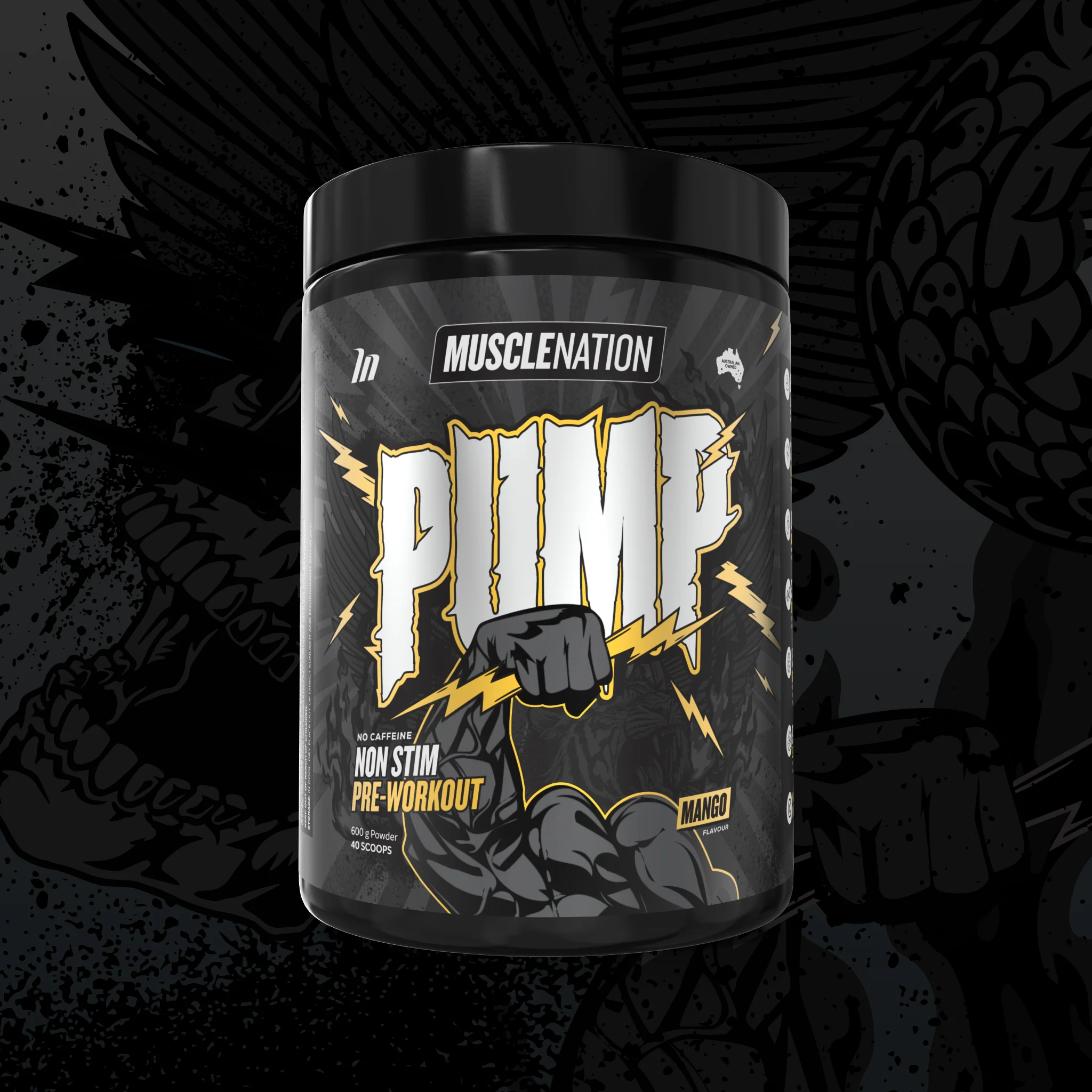 PUMP Pre-Workout Caffeine Free - Mango - 40 serves